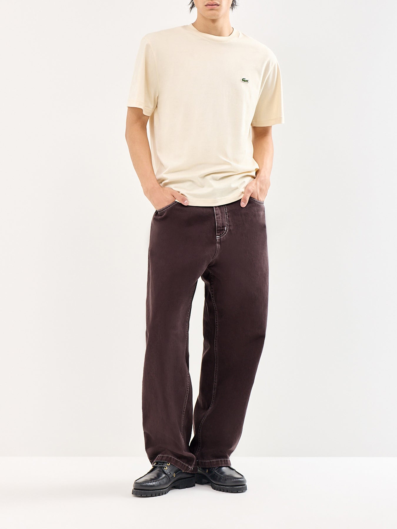 Classic Fit Pima T-Shirt Cream