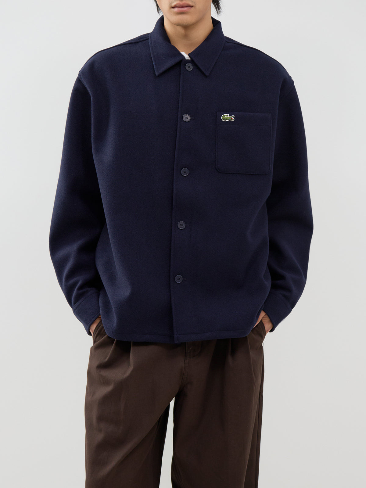 Fleece Overshirt - Dark Navy