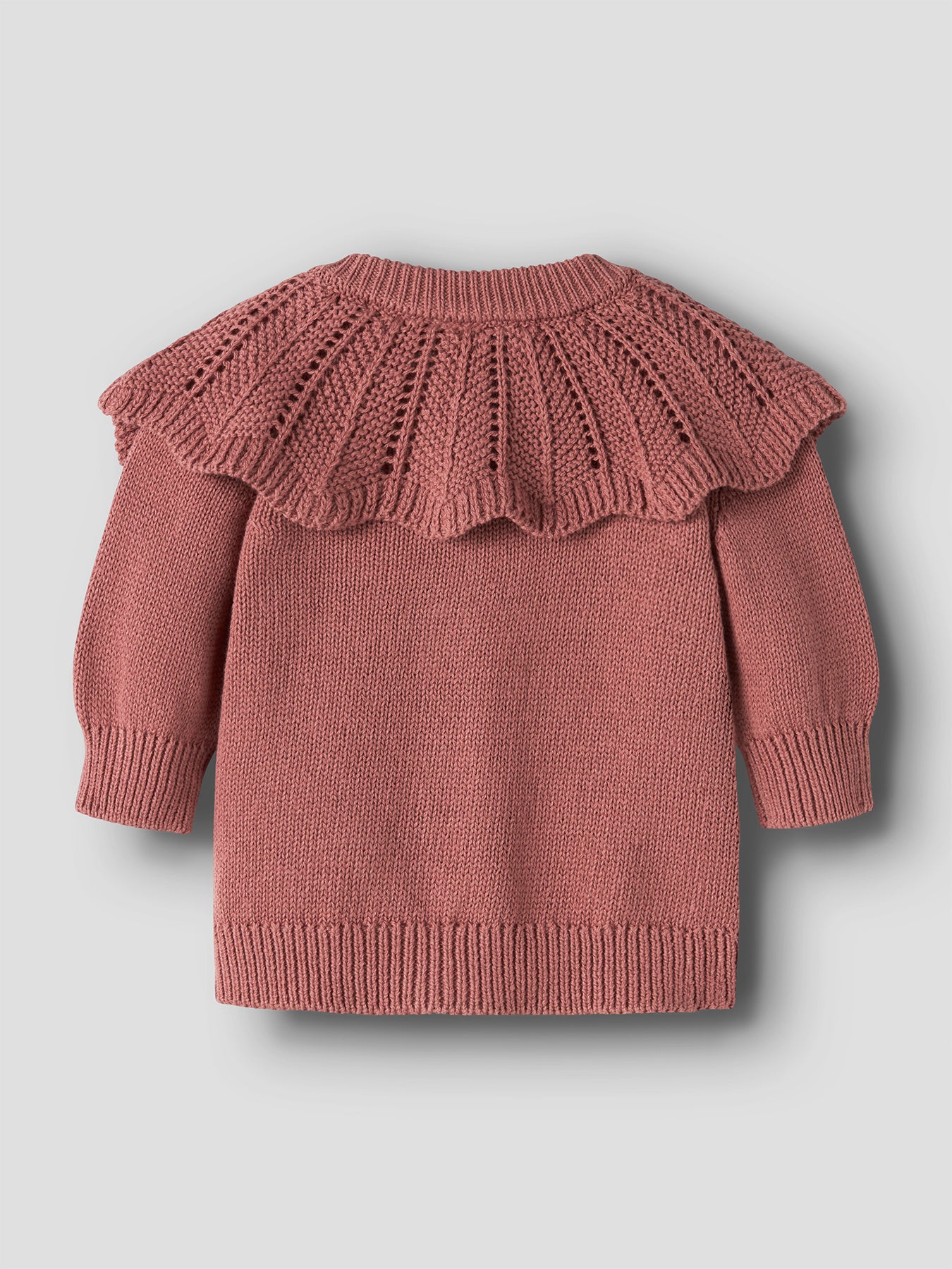 Organic Cotton Blend Knitted Cardigan Pink