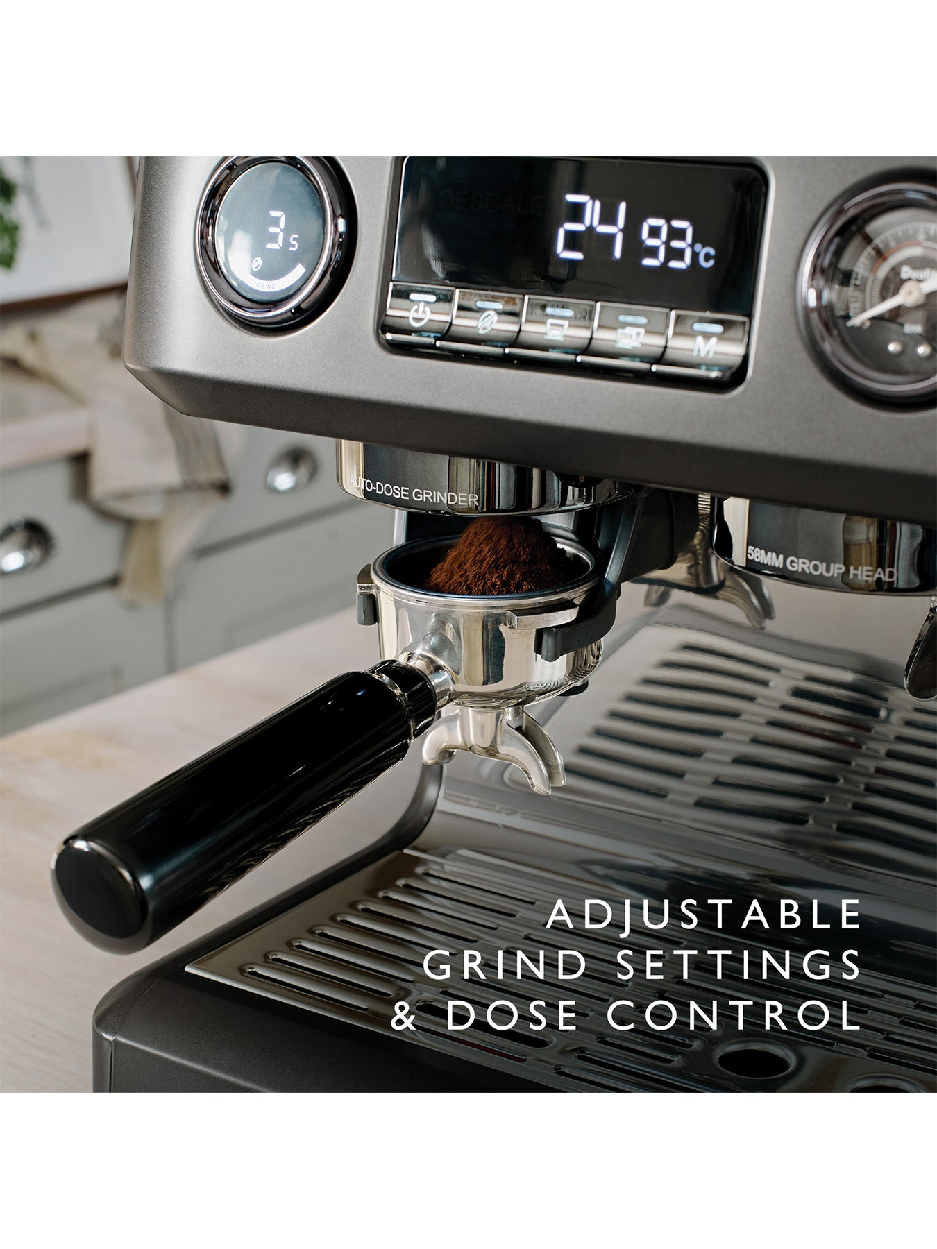 Espressivo Pro Dual Boiler Espresso Machine Grey