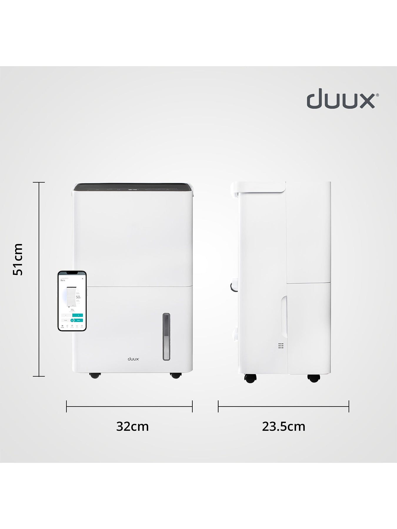 Bora Smart Dehumidifier 30L White