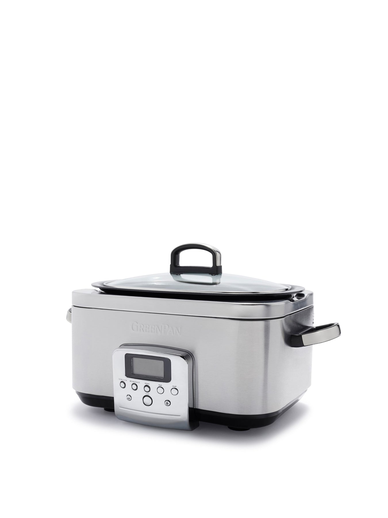 Elite Slow Cooker 6L Stainless Steel Silver