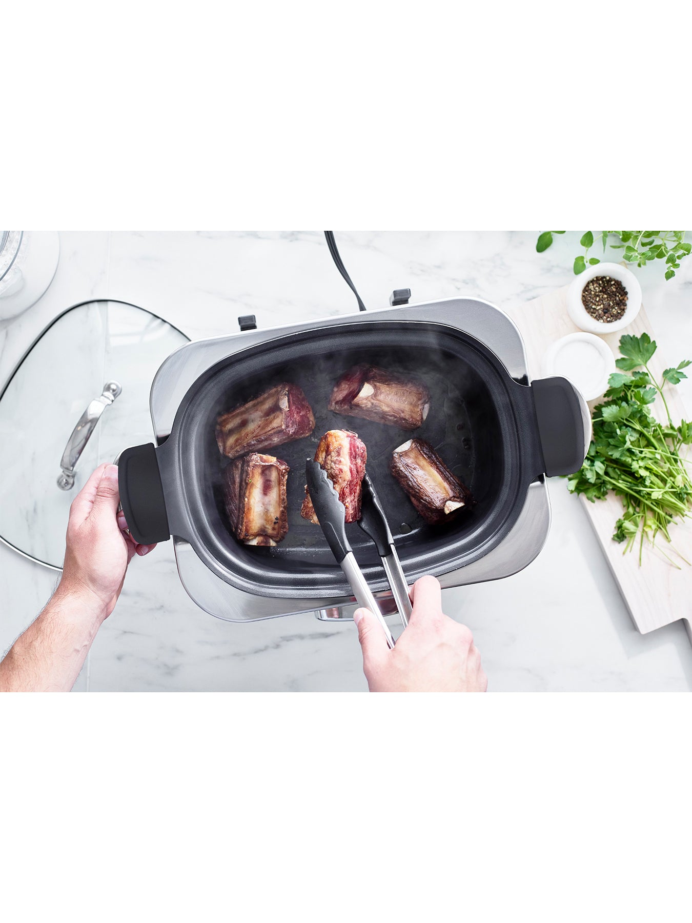 Elite Slow Cooker 6L Cream
