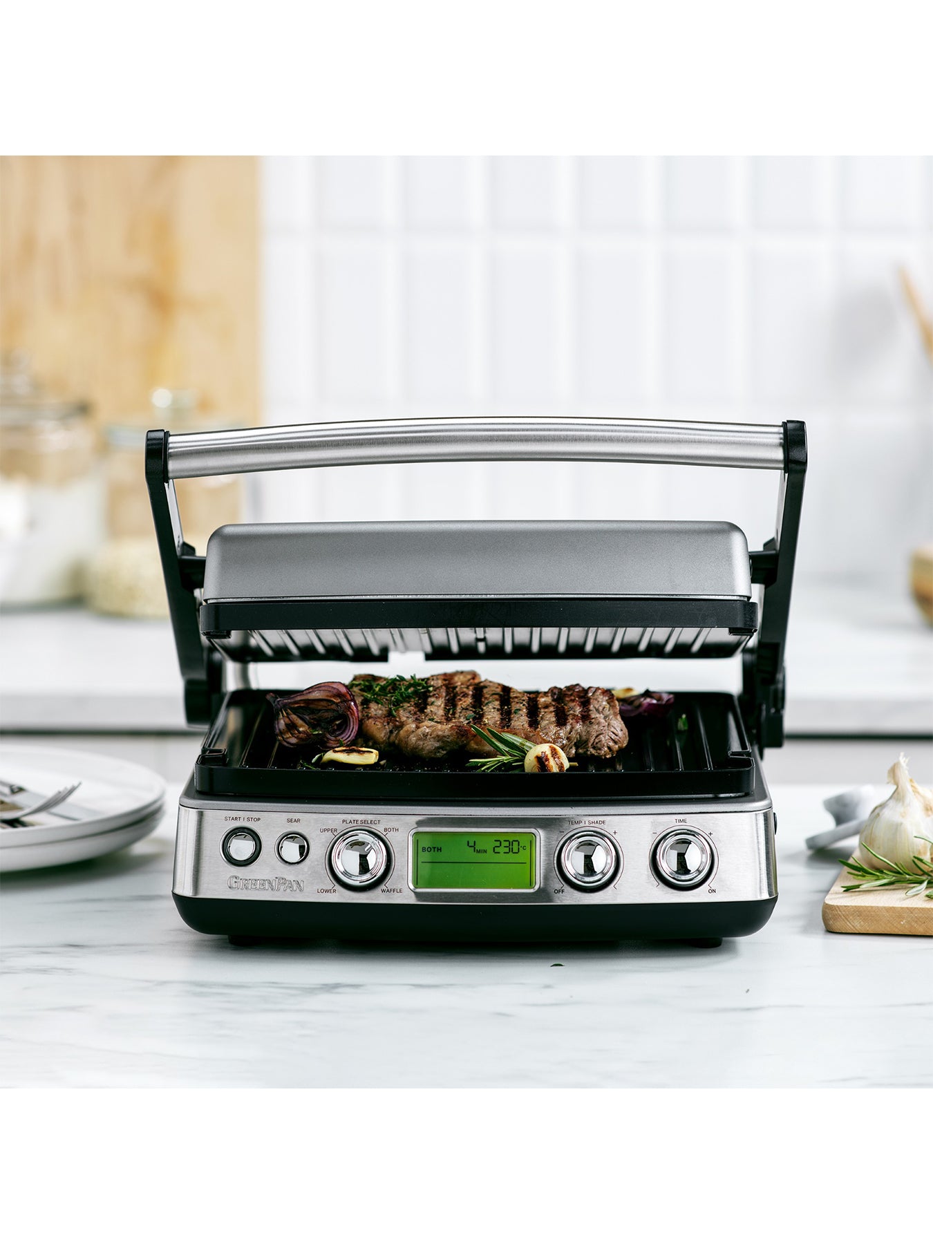 Elite Contact Grill Stainless Steel Silver