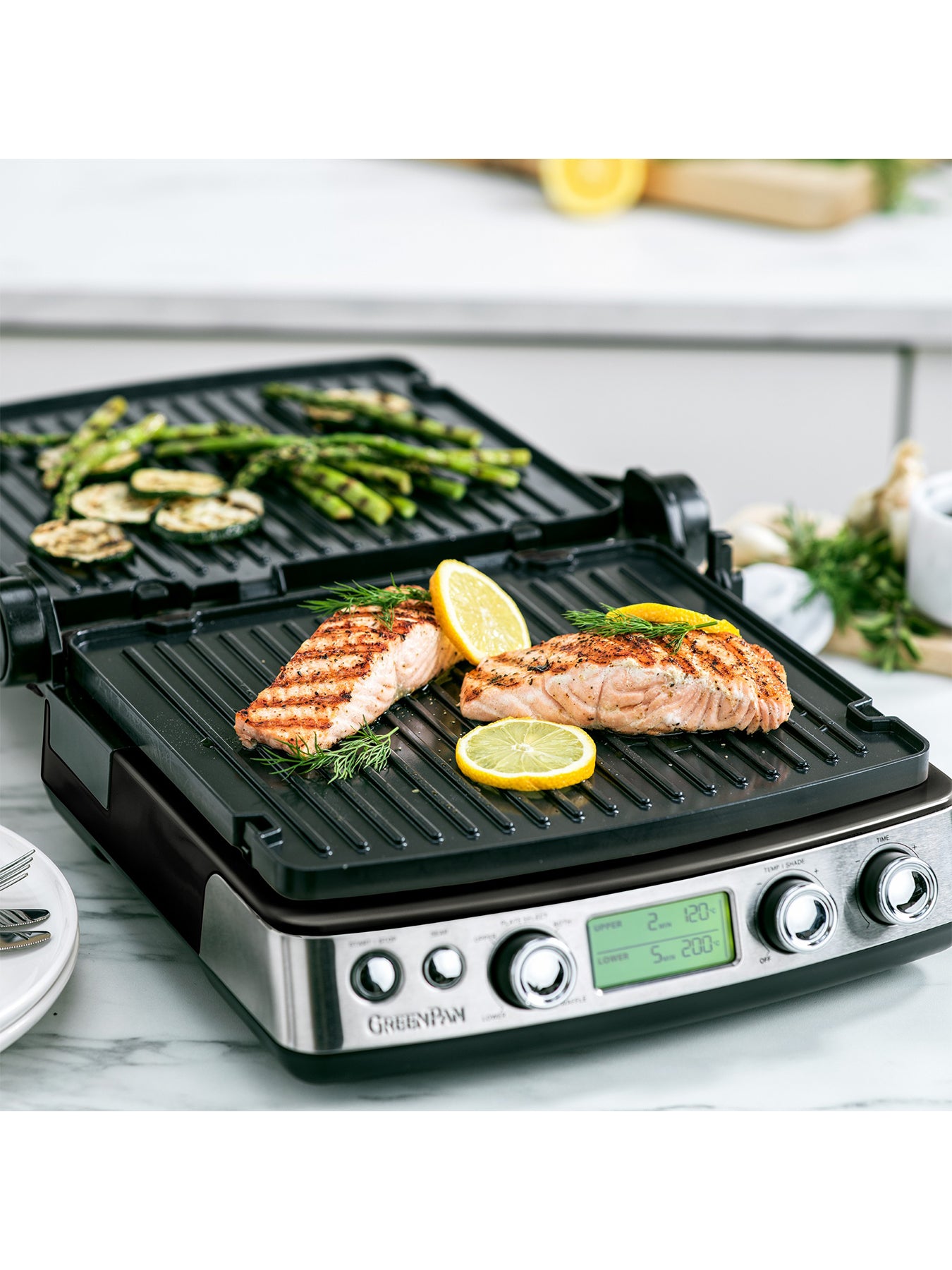 Elite Contact Grill Stainless Steel Silver