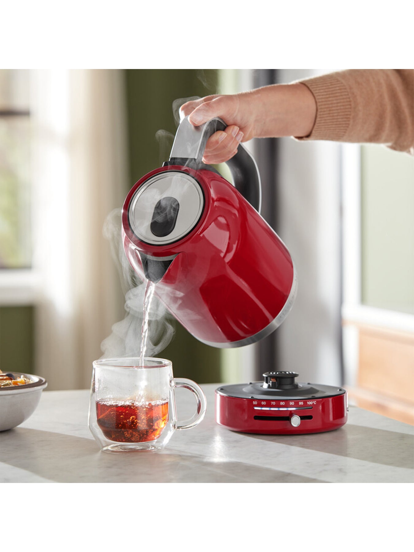 Variable Temperature 1.7L Kettle Empire Red