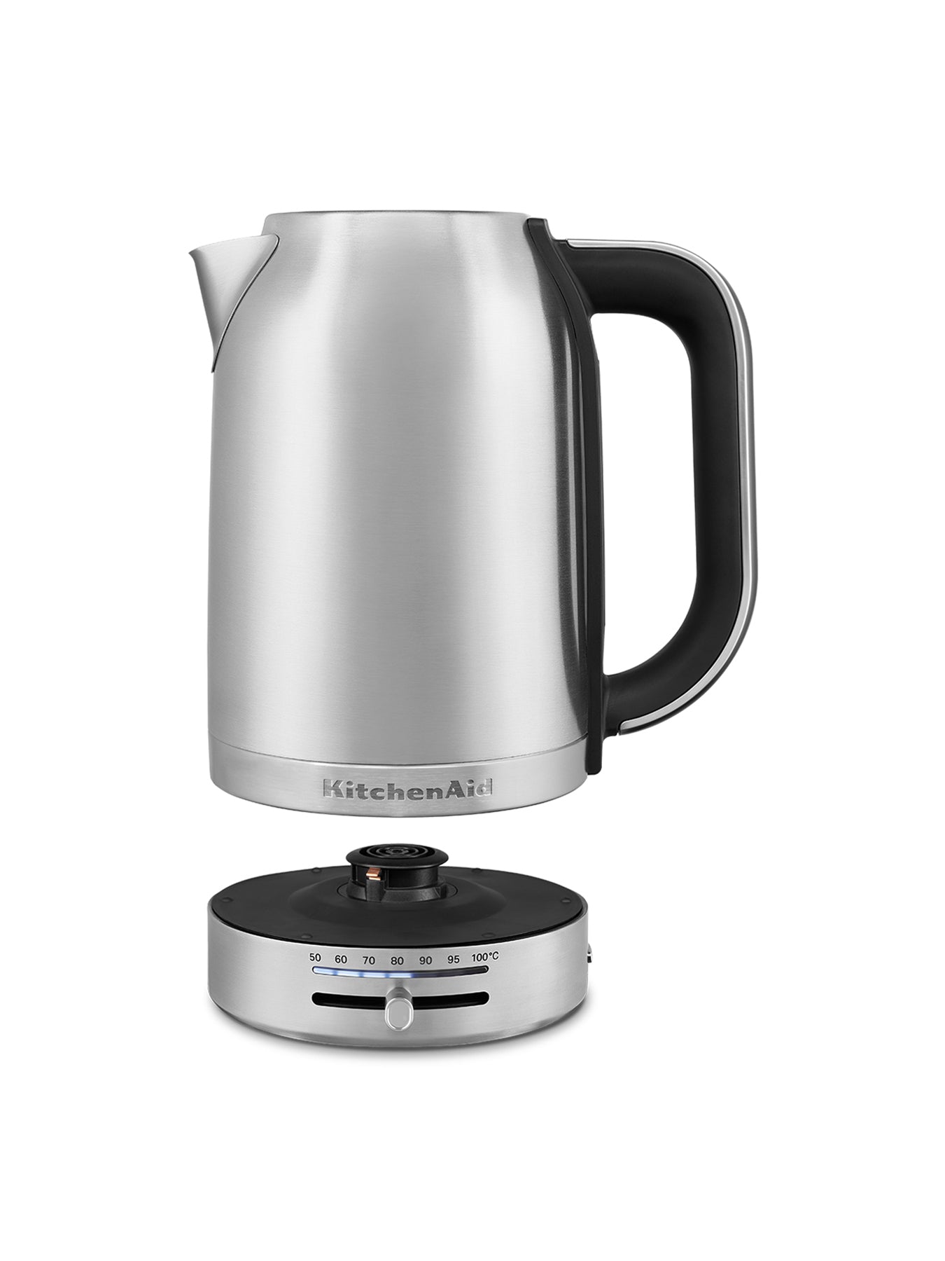 Variable Temperature 1.7L Kettle Stainless Steel Silver