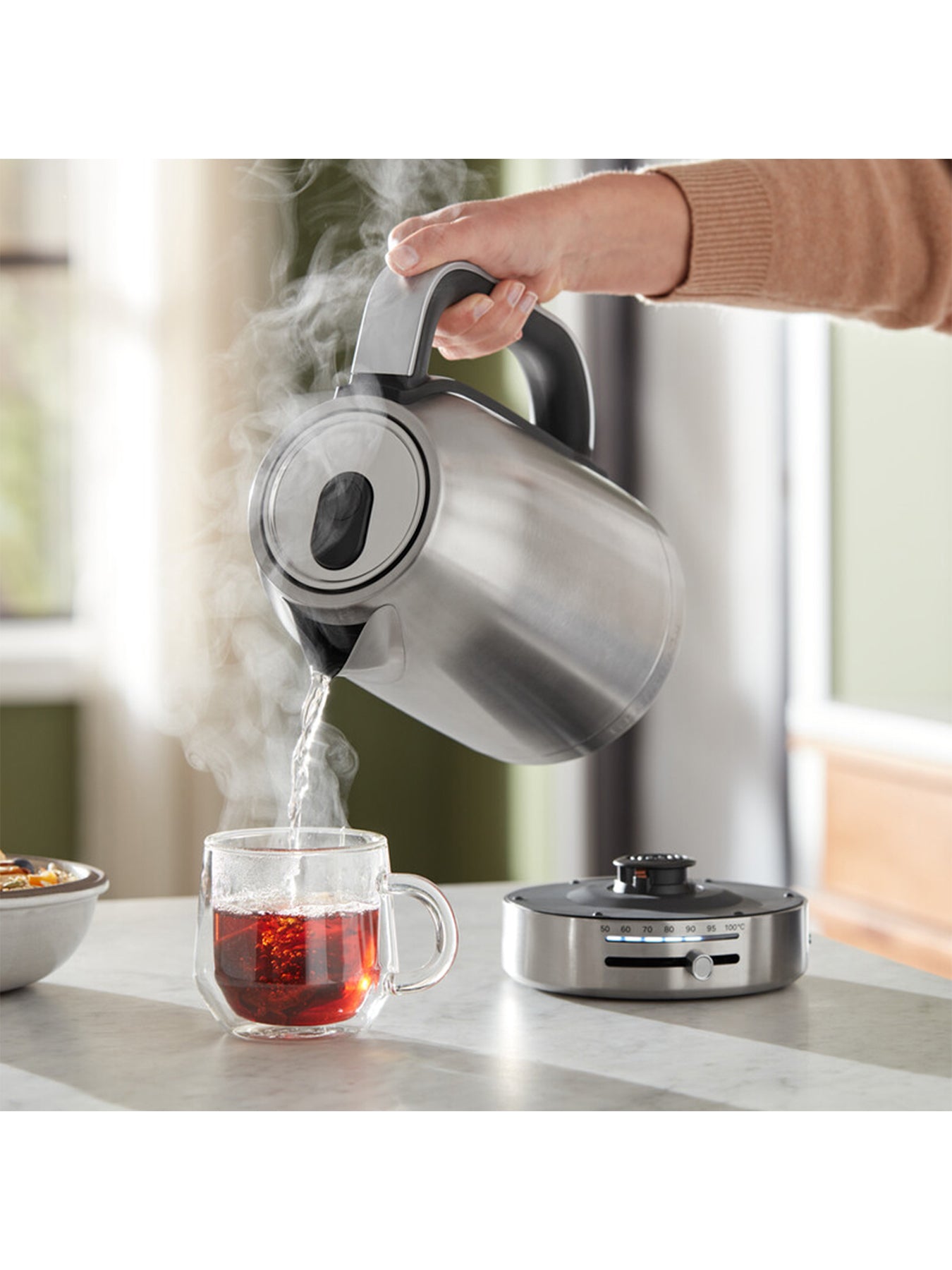Variable Temperature 1.7L Kettle Stainless Steel Silver