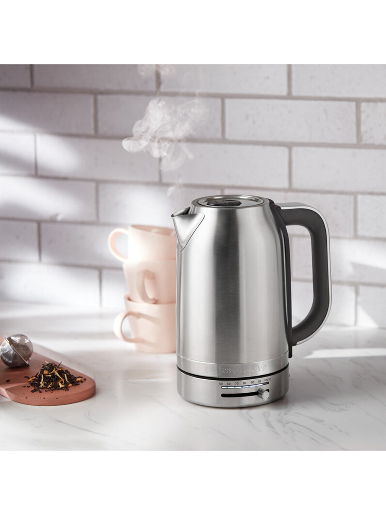 Variable Temperature 1.7L Kettle Stainless Steel Silver