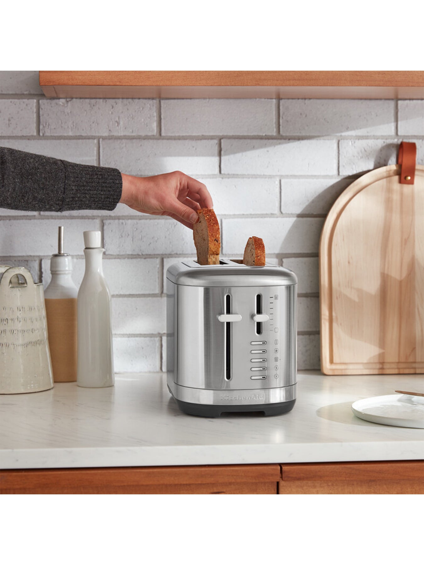 Manual Control 2 Slice Toaster Stainless Steel Silver