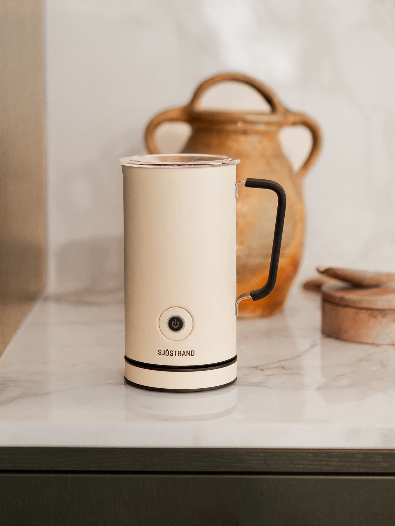 Milk Frother Beige