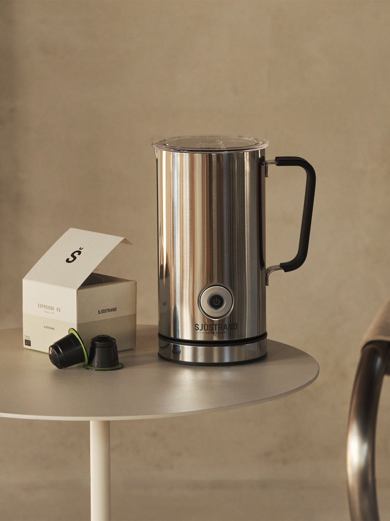 Milk Frother Silver