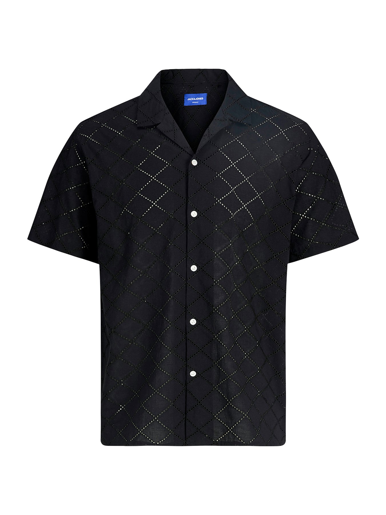 Summer Luke Anglaise Resort Short Sleeve Shirt Black