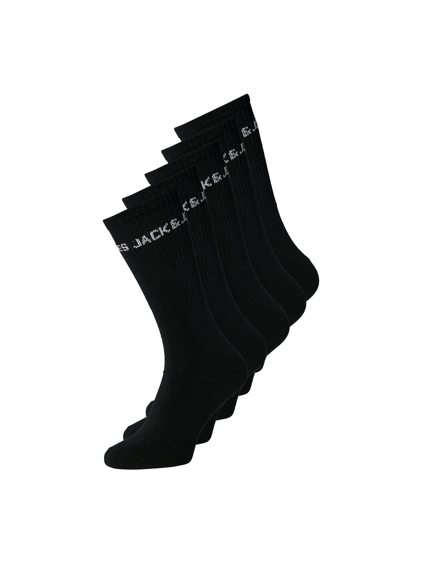 Kids' Logo Tennis Socks Five Pack White