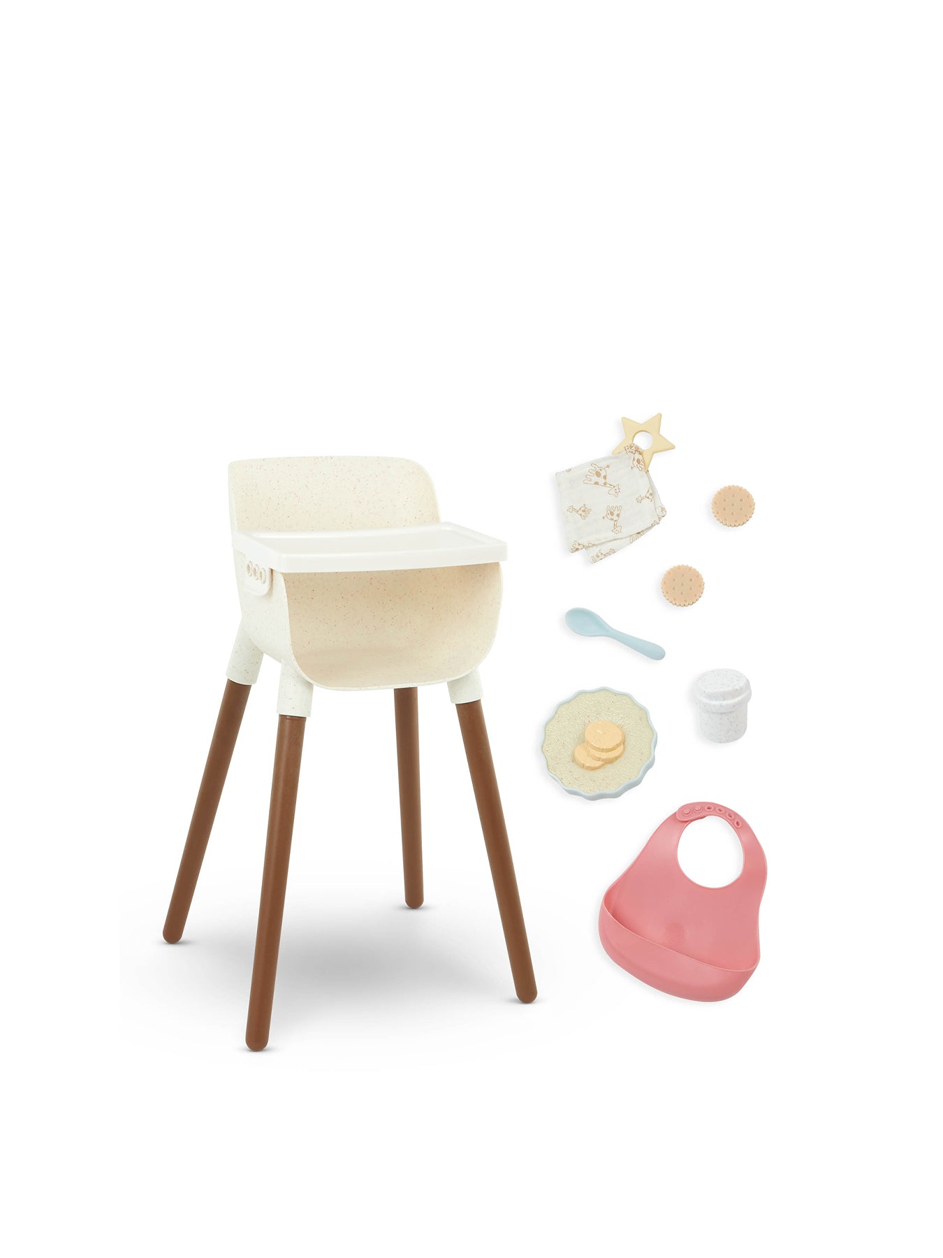 Doll High Chair Accessory Set
