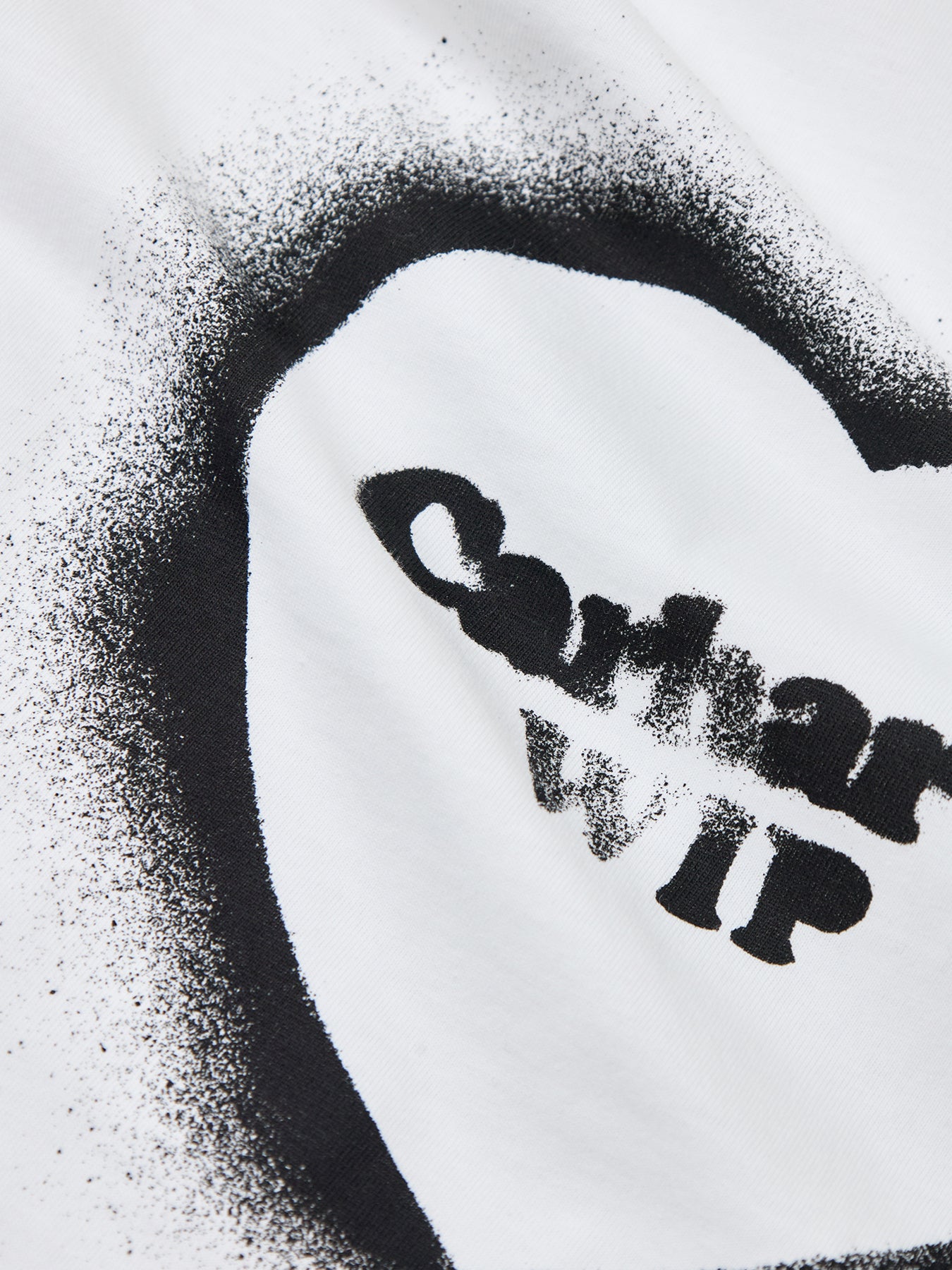 Spray Heart Graphic T-Shirt White