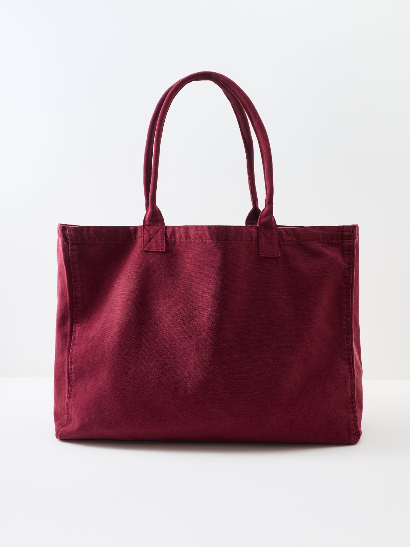 Leo Canvas Tote Bag Burgundy