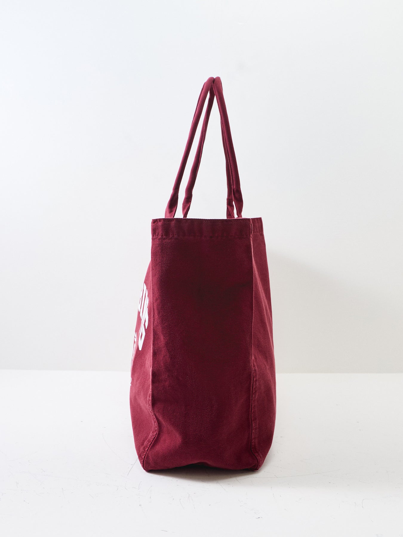 Leo Canvas Tote Bag Burgundy