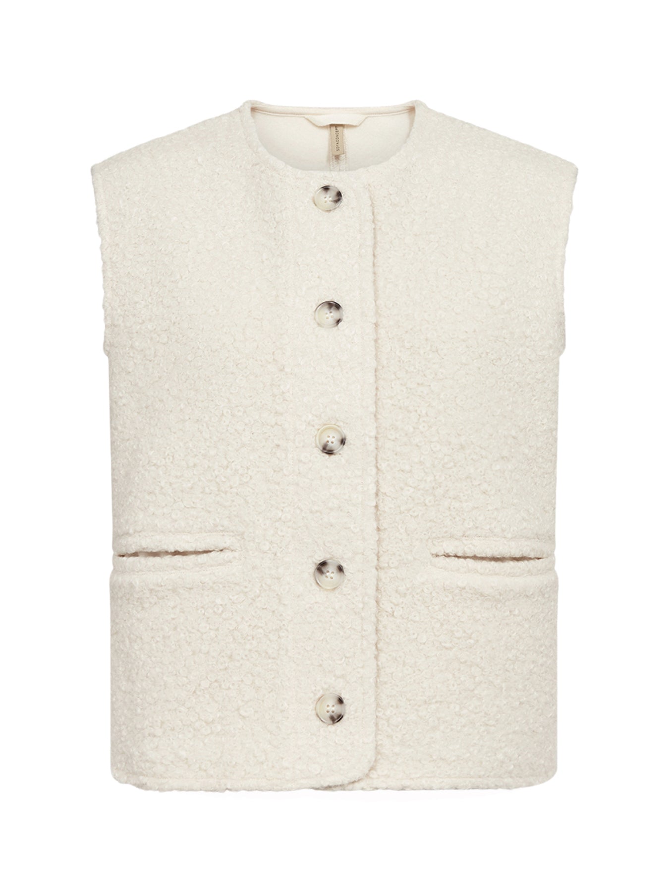 Shaima Fleece Gilet Cream