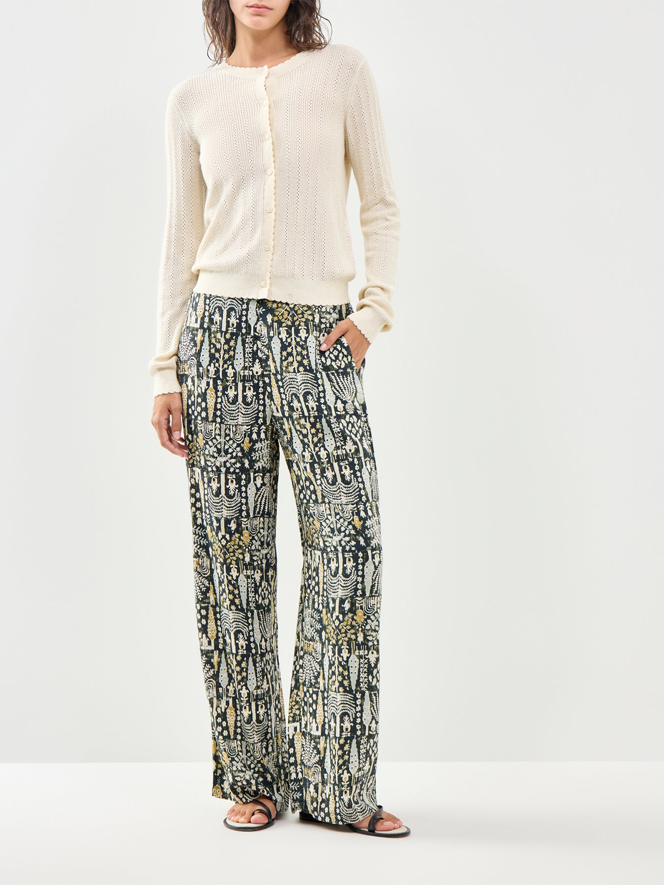 Golfi 4-C Printed Straight Trousers Multi