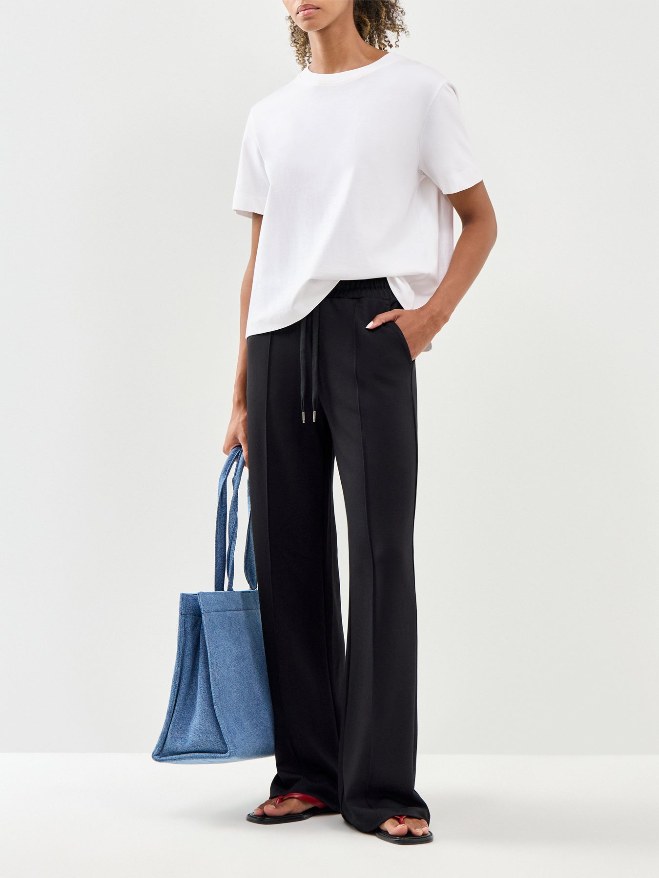 Banu 265 Wide Leg Trousers Black