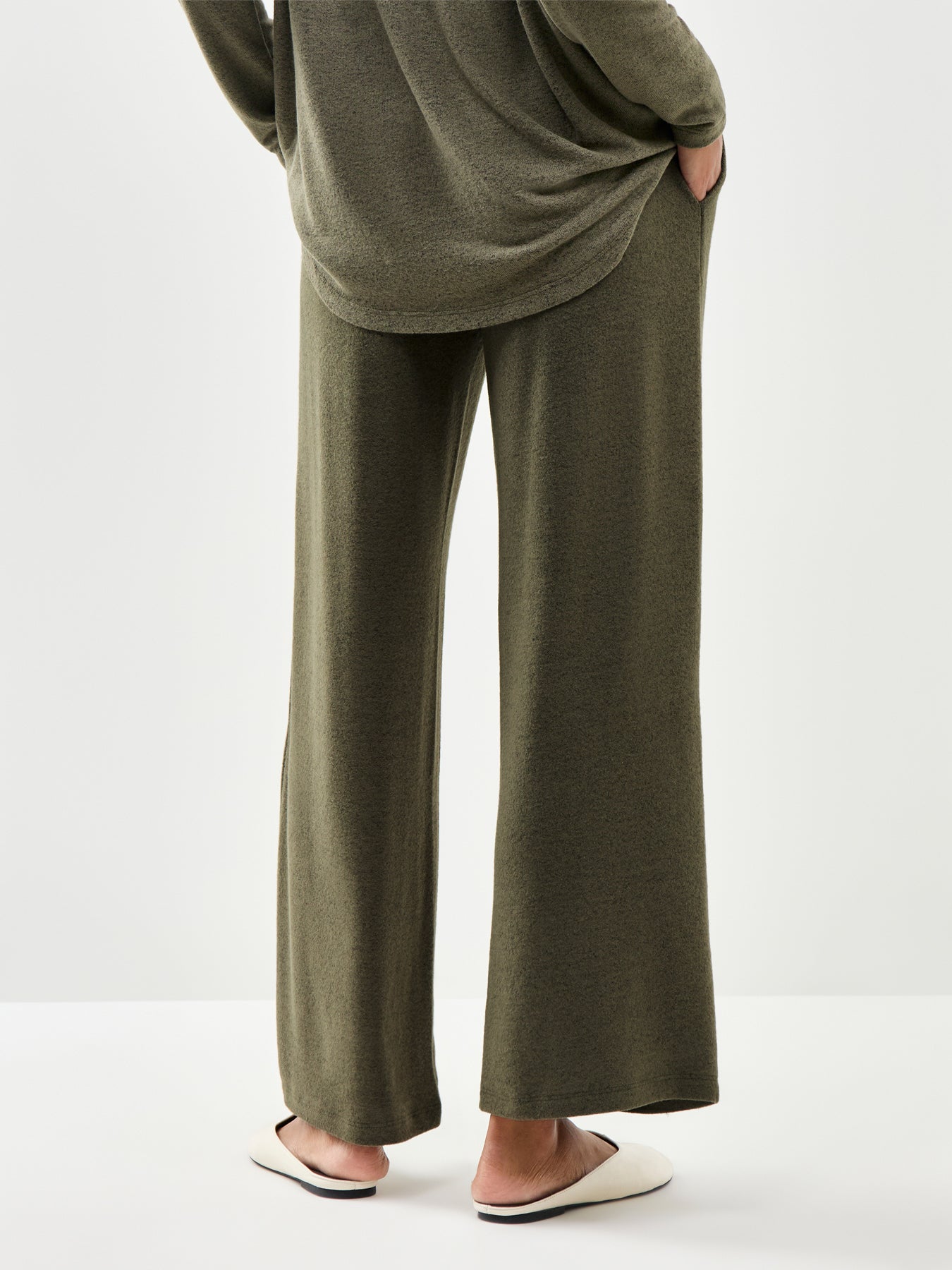 Biara 74 Wide Leg Trousers Khaki