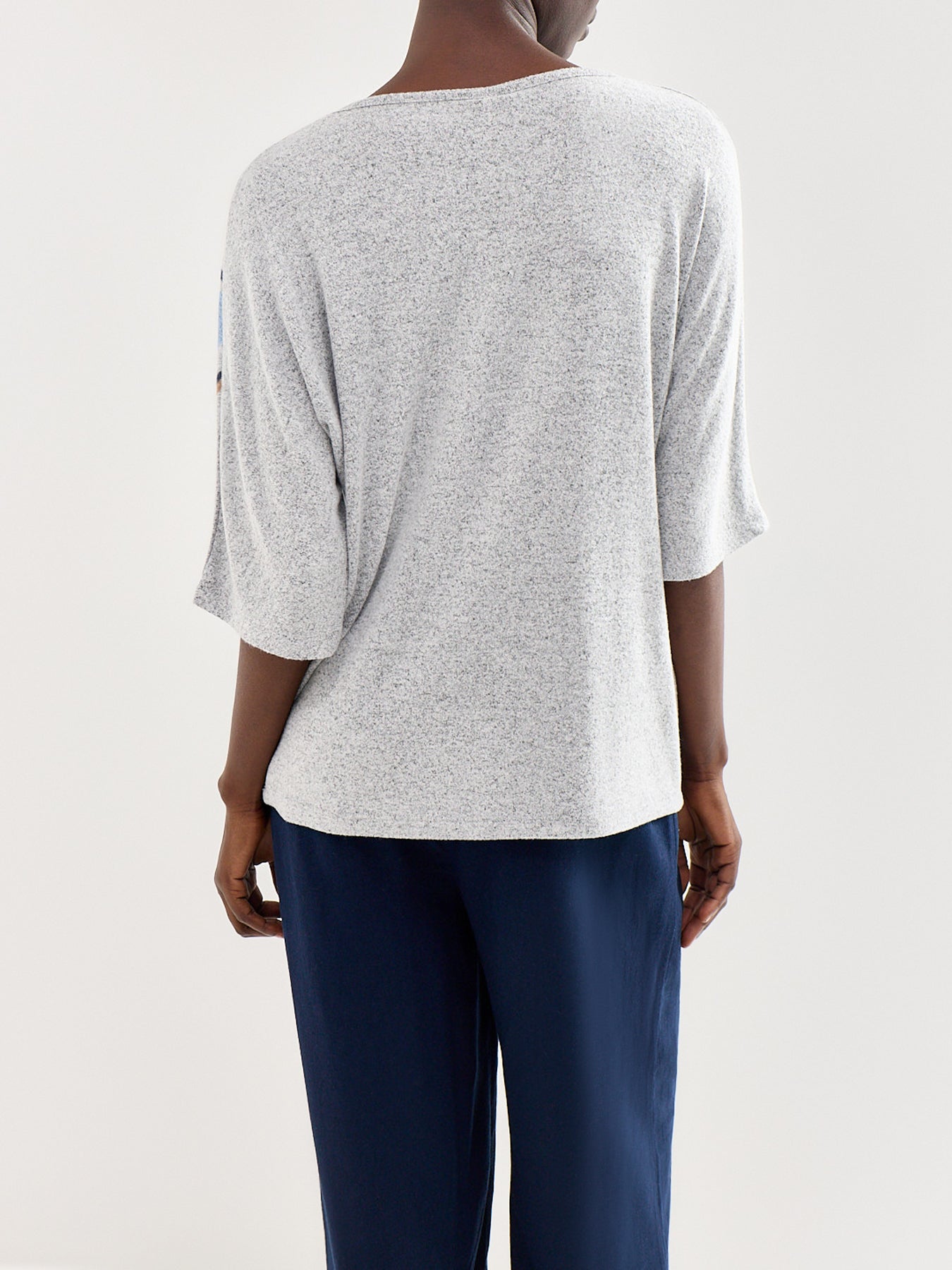 Biara Printed Short Sleeve Top Multi