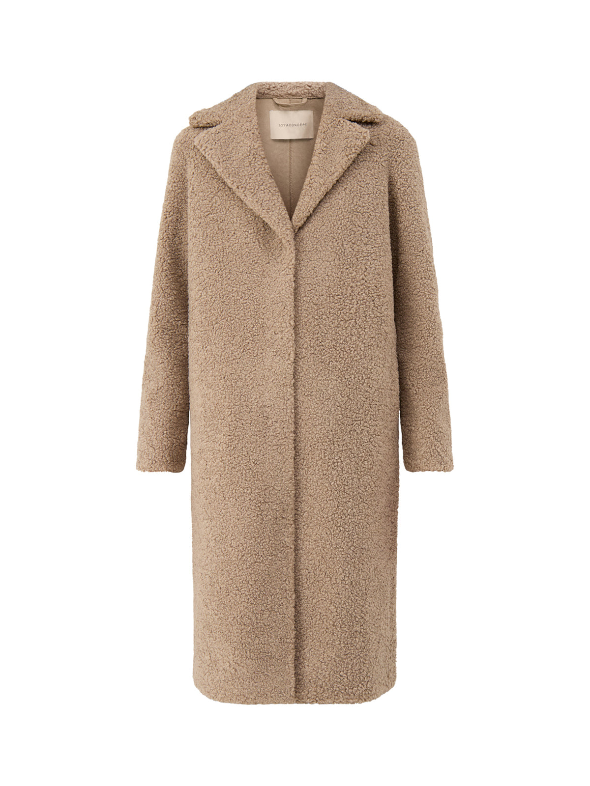 Mukite 2 Long Teddy Coat - Camel