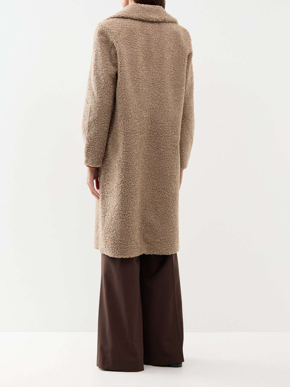 Mukite 2 Long Teddy Coat - Camel