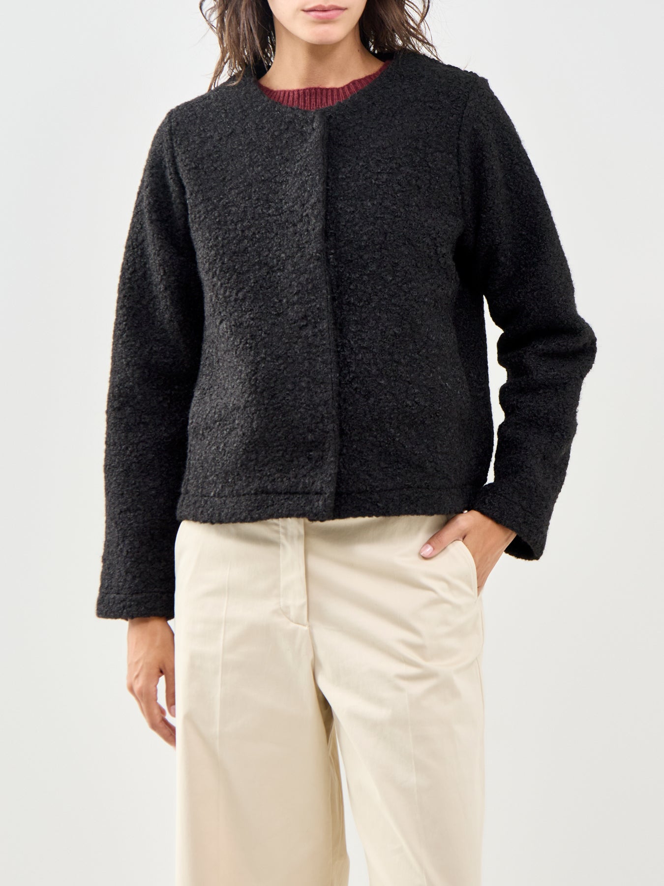 Shaima Faux Fur Jacket Black