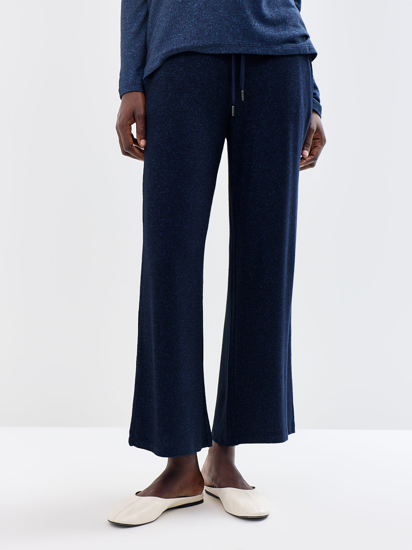 Biara 74 Wide Leg Trousers Navy
