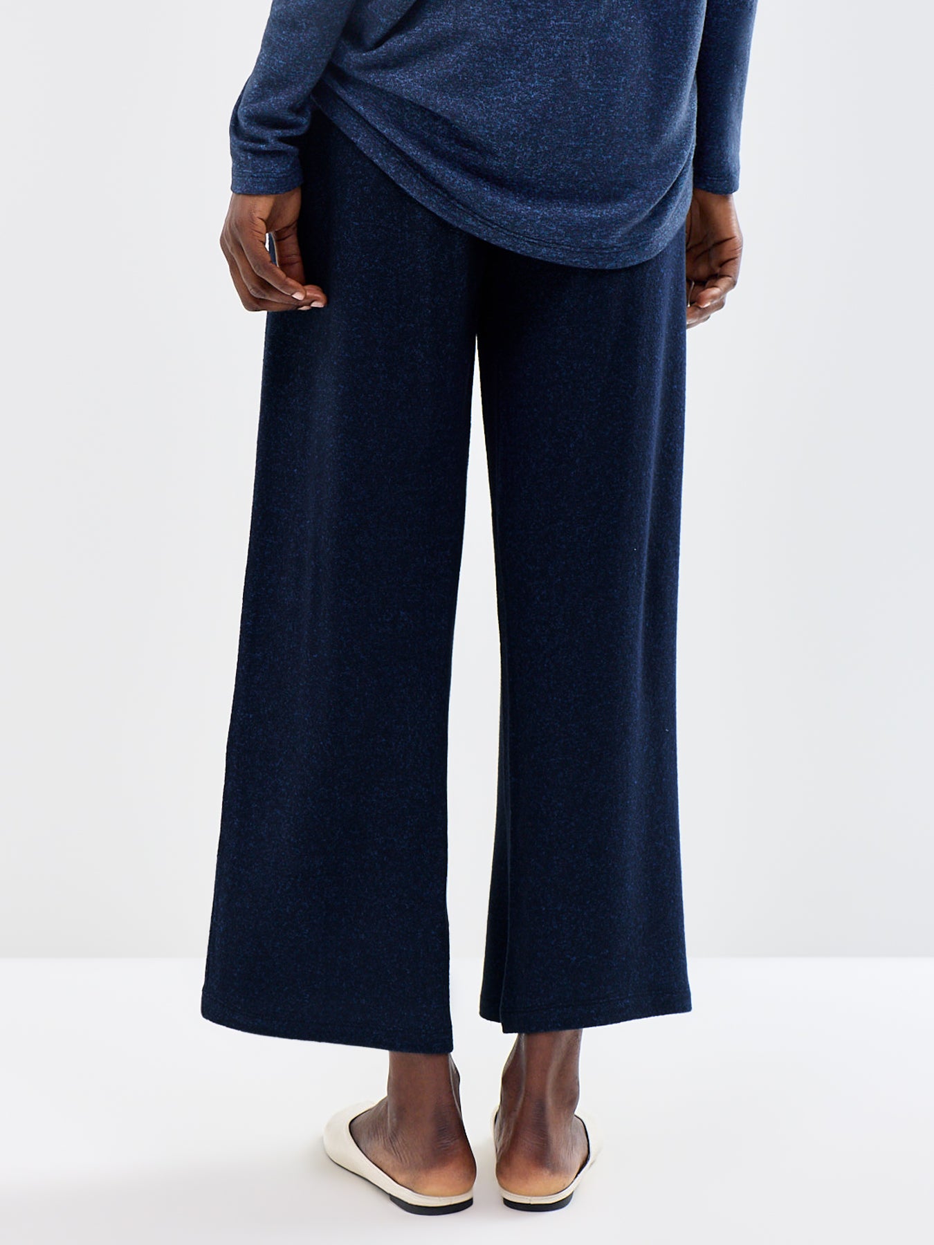 Biara 74 Wide Leg Trousers Navy