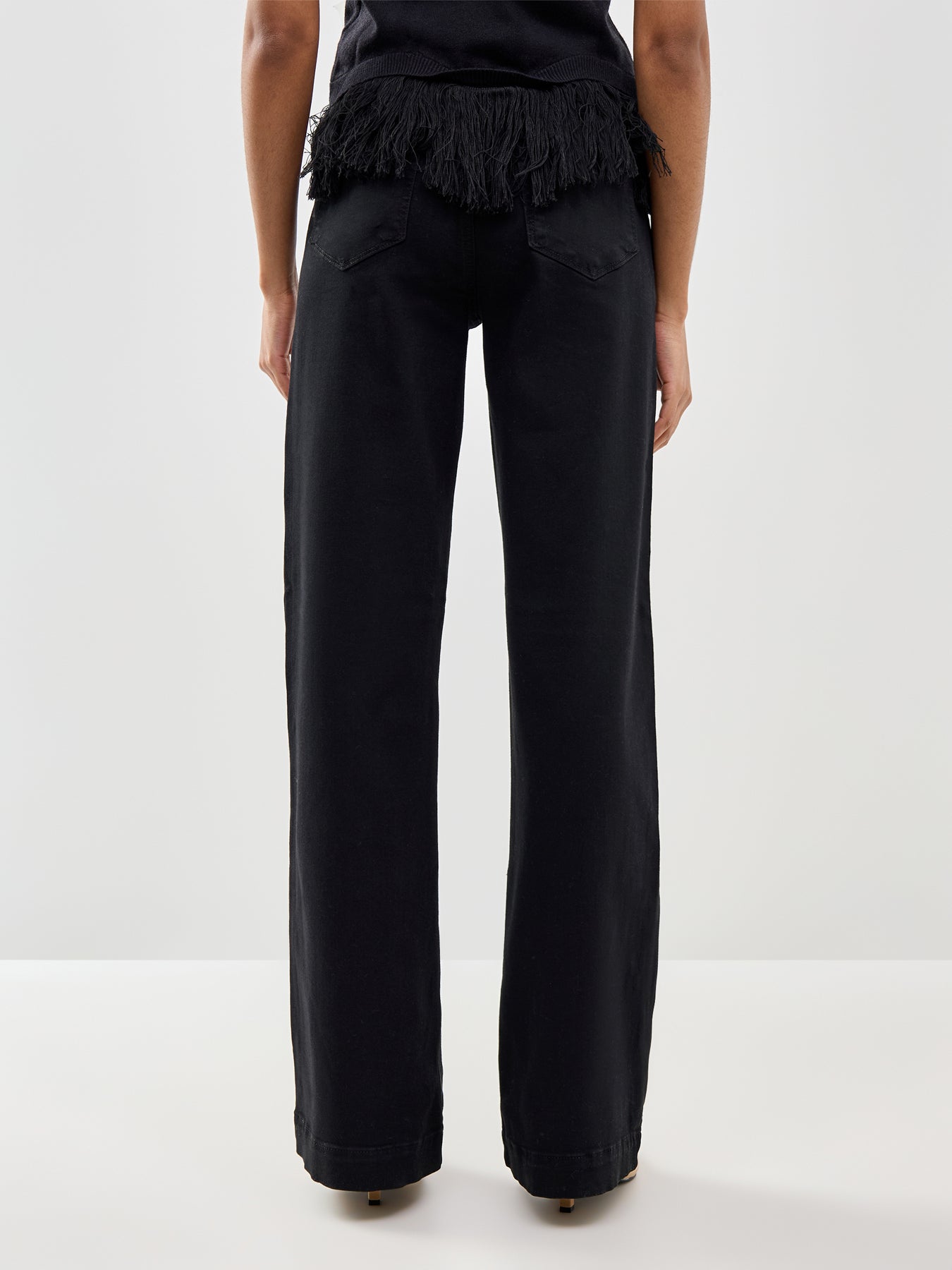 Leenah Wide Leg Trousers Black