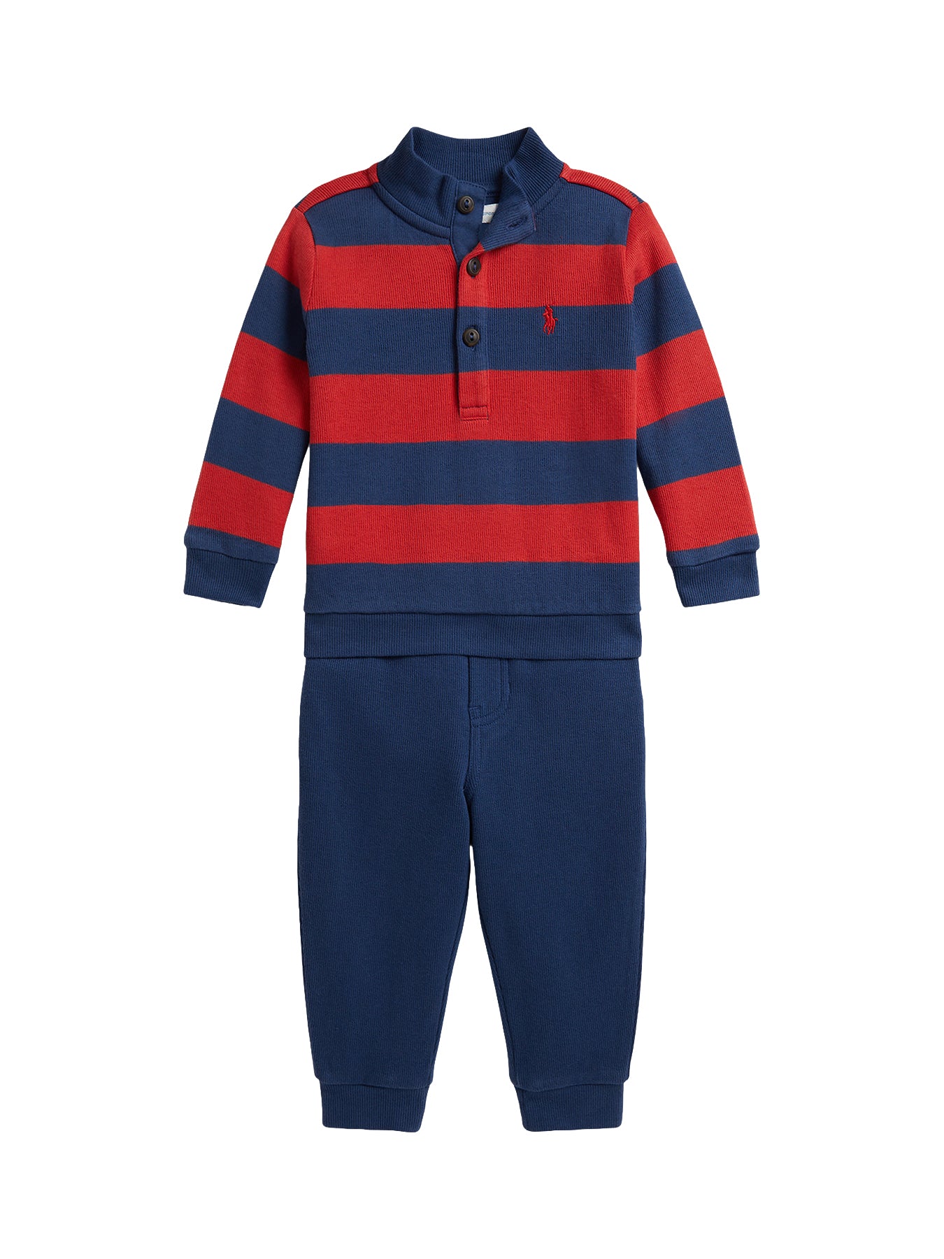 Baby Cotton Knitted Outfit Set Blue