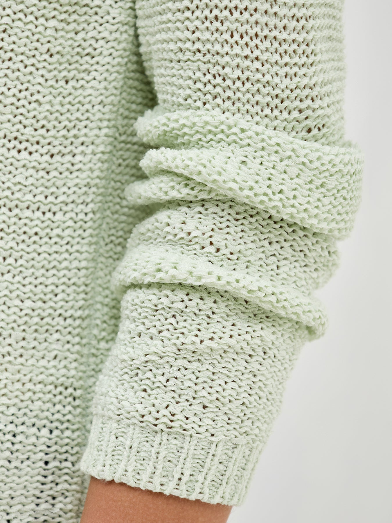 Geena Long Sleeve Knit Jumper Green