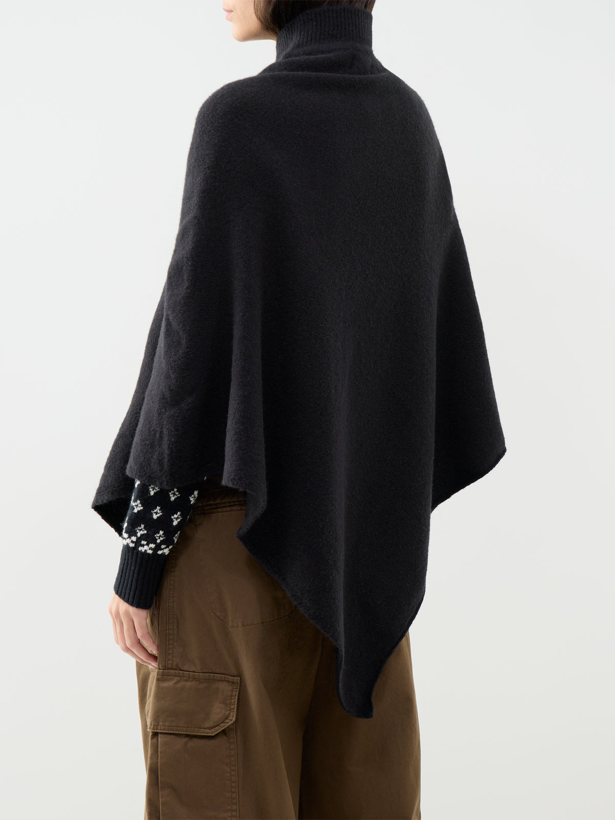 Fortuna High Neck Poncho