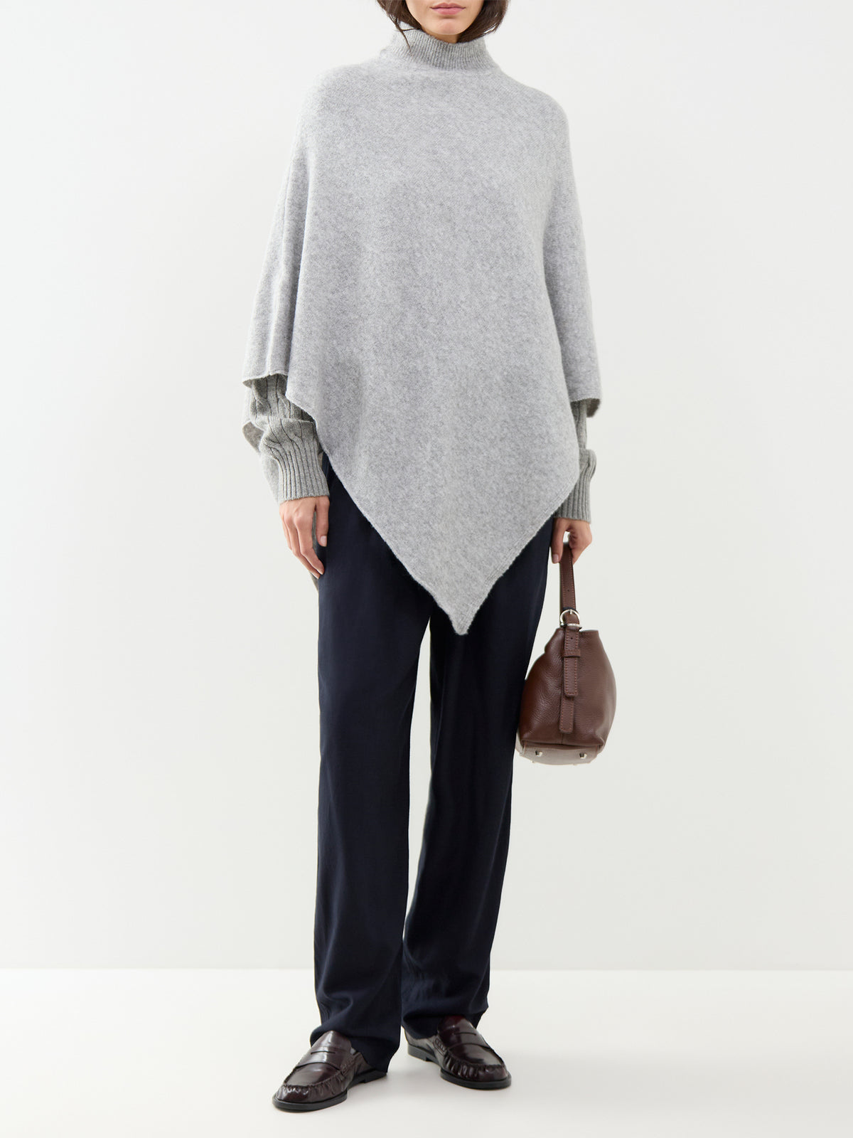 Fortuna High Neck Poncho