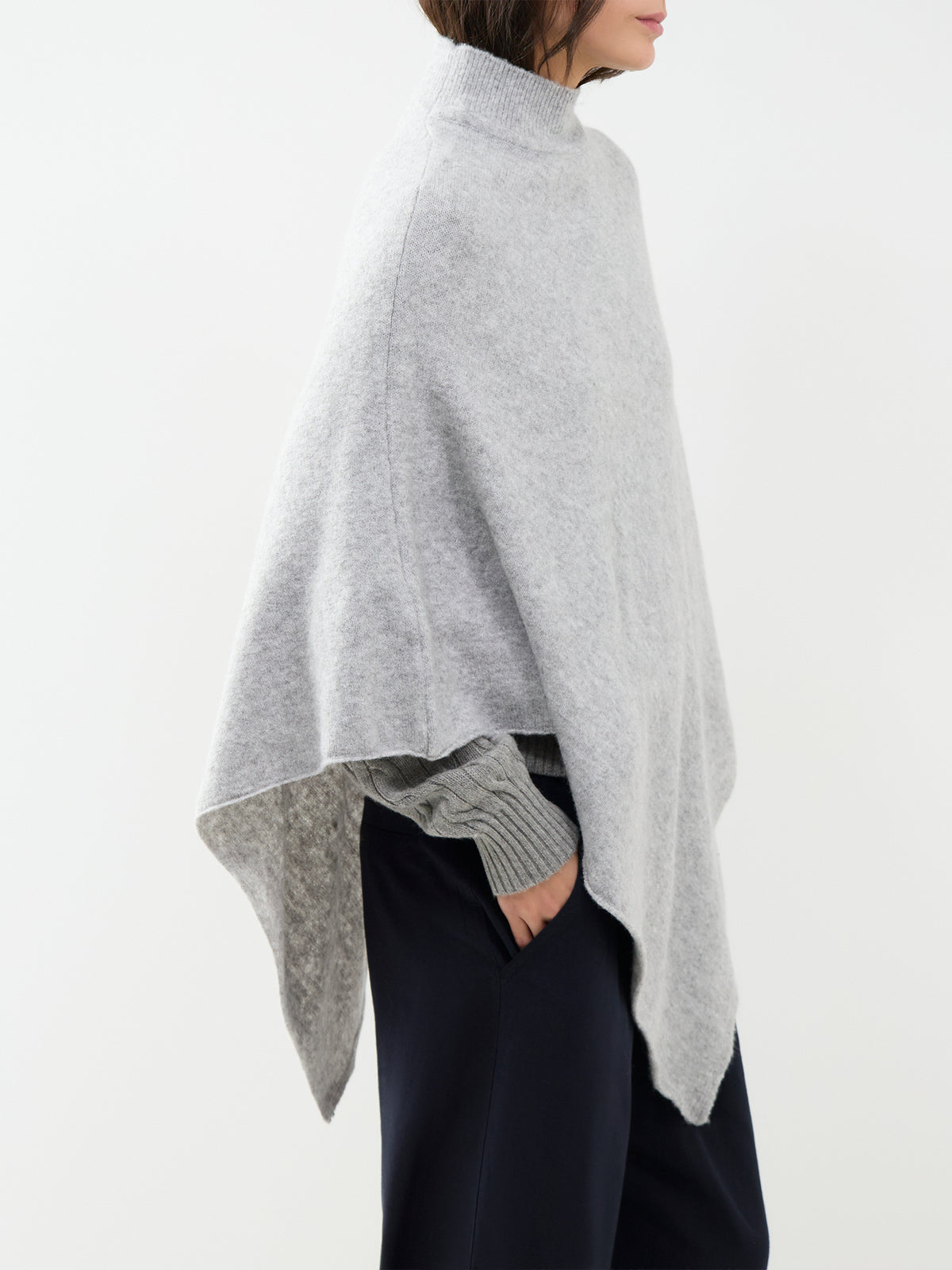 Fortuna High Neck Poncho