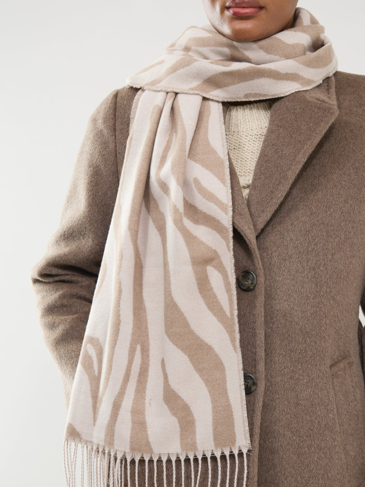 Elin Long Scarf - Silver Lining