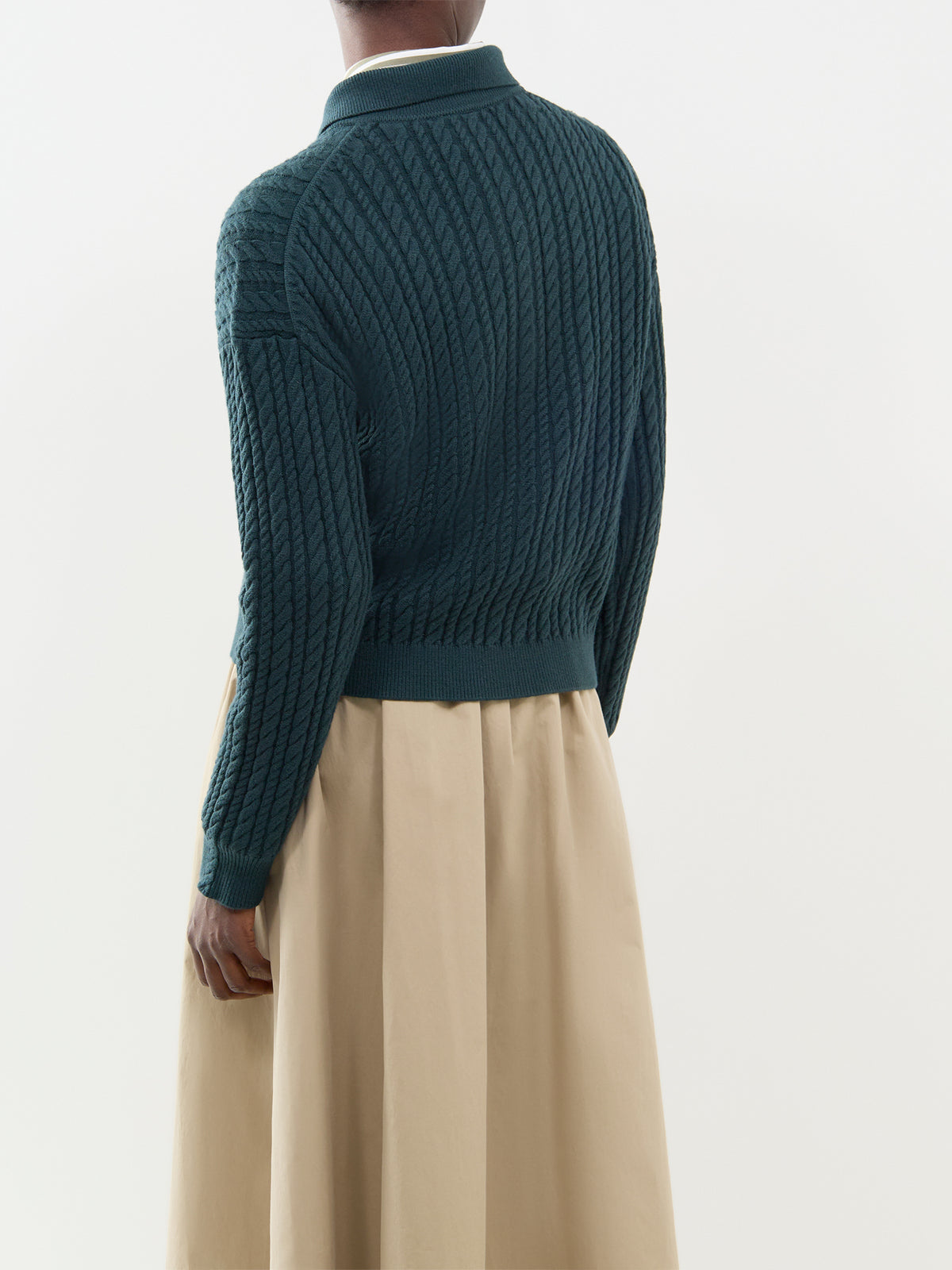 Dottie Polo Knit Sweater - Ponderosa Pine