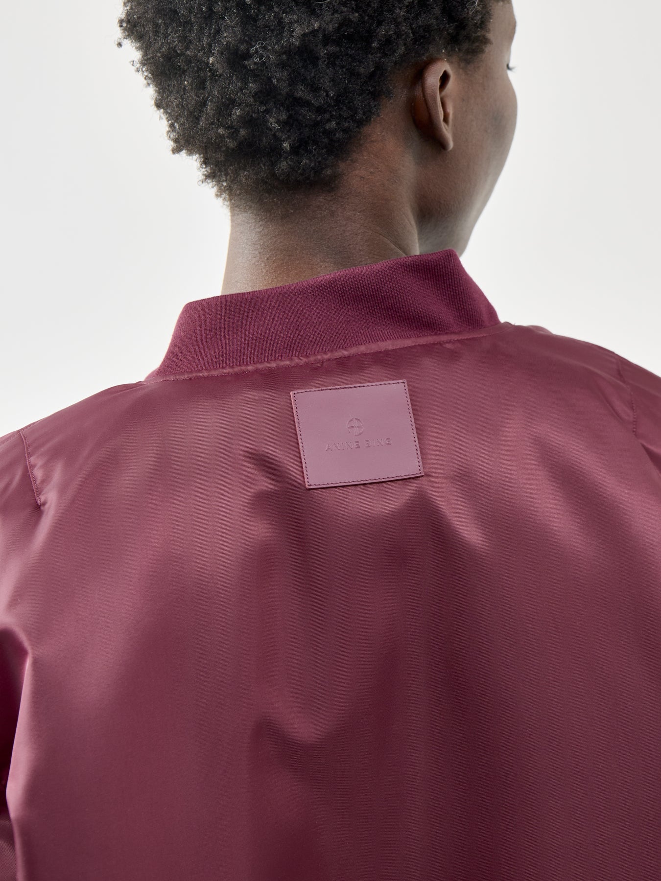 Leon Bomber Jacket Burgundy