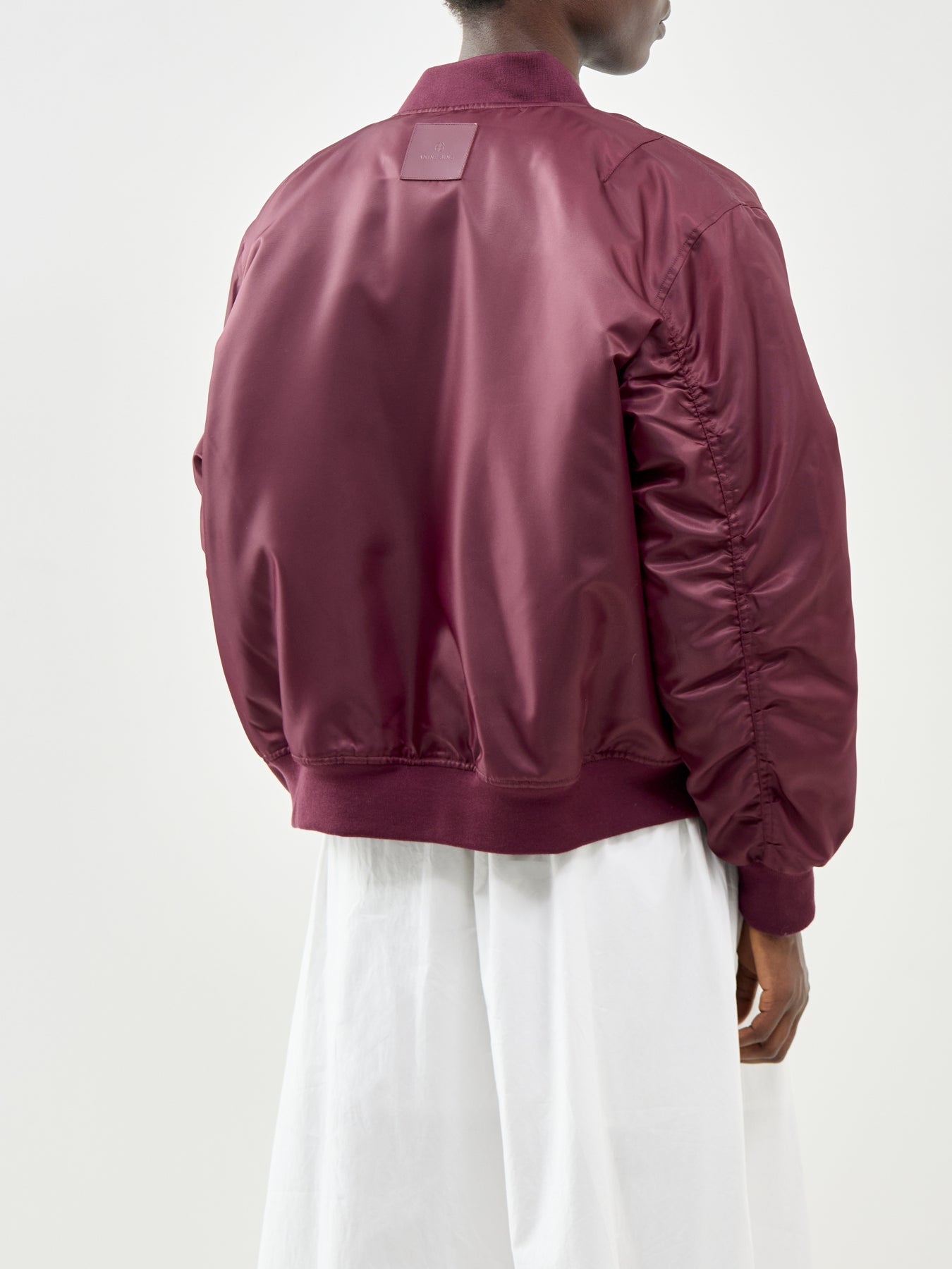 Leon Bomber Jacket Burgundy