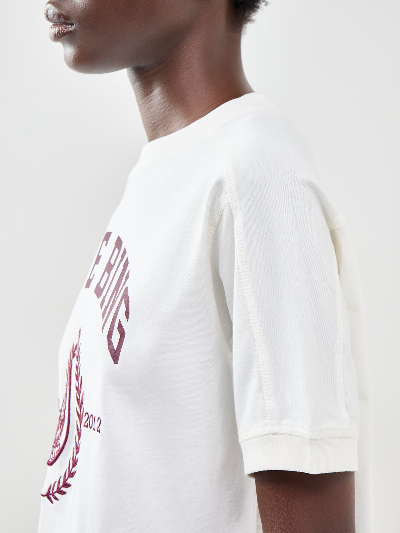 Jaylin Collegiate T-Shirt Cream