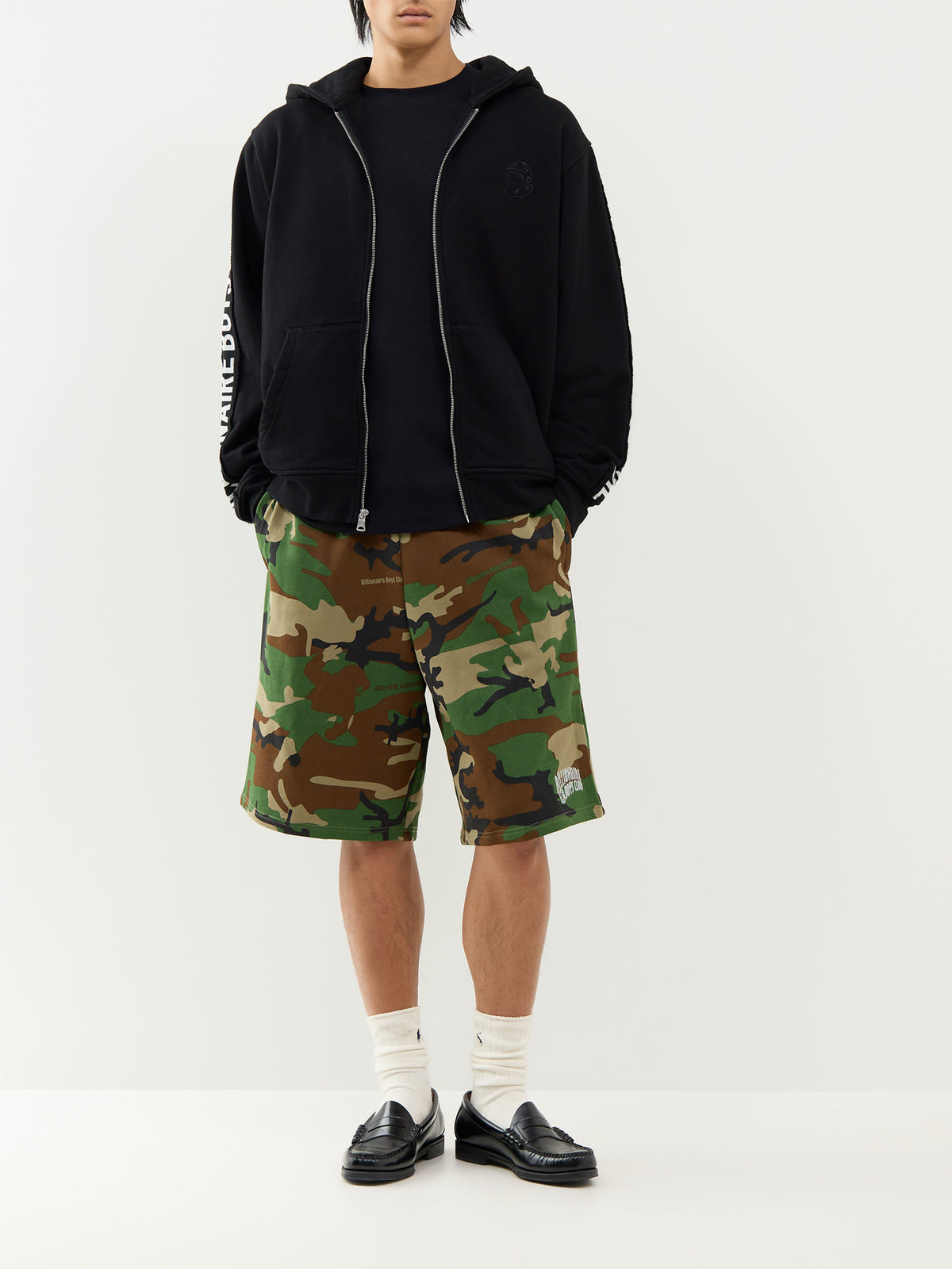 Taped Astro Cotton Zip-Through Hoodie