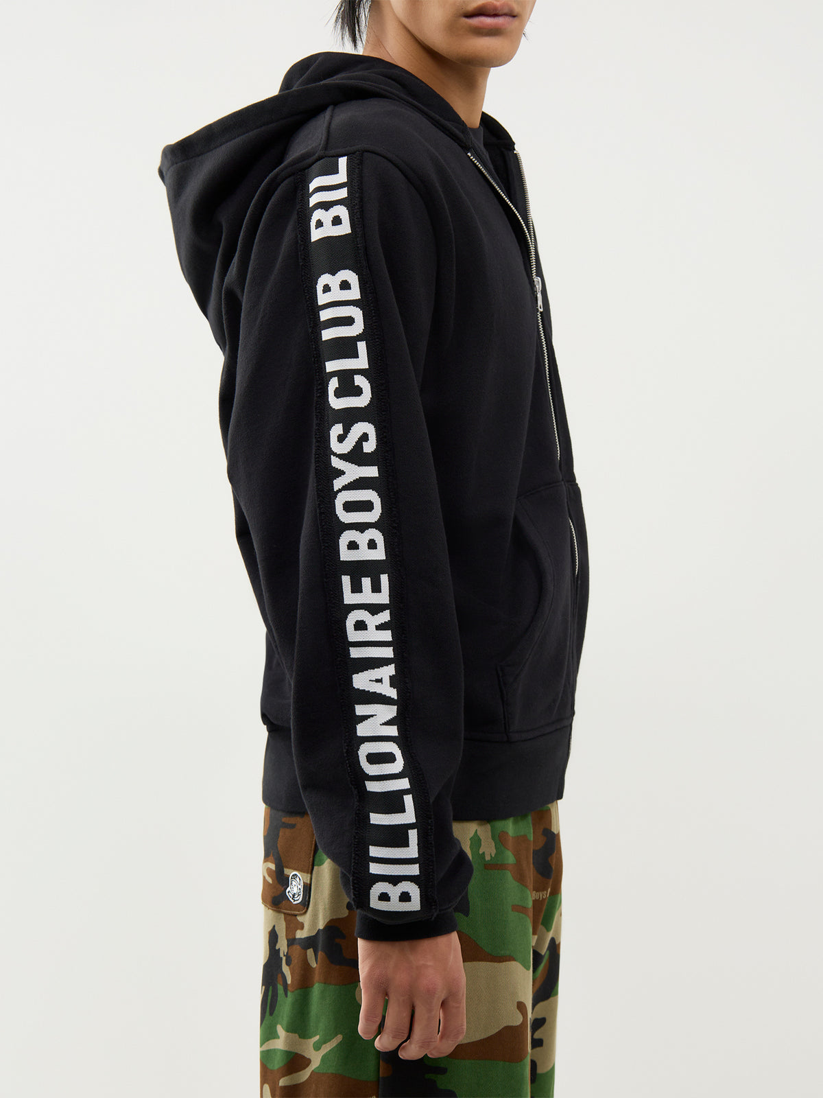 Taped Astro Cotton Zip-Through Hoodie
