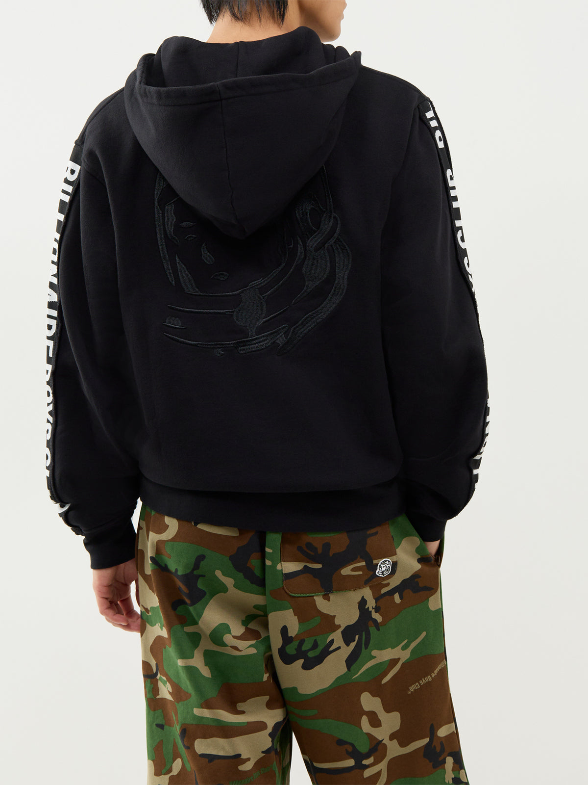 Taped Astro Cotton Zip-Through Hoodie
