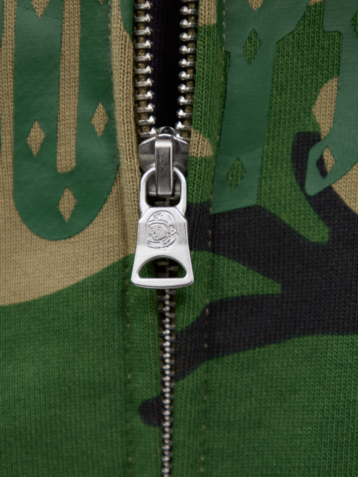 Arch Logo Camo Cotton Zip-Through Hoodie