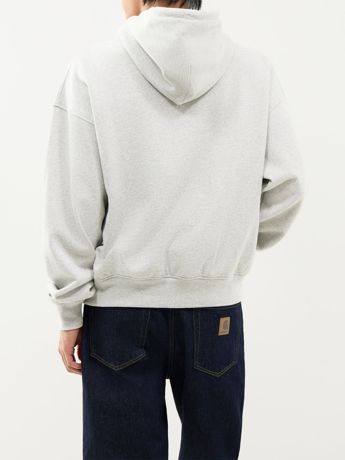 Appliqué Running Dog Cotton Hoodie