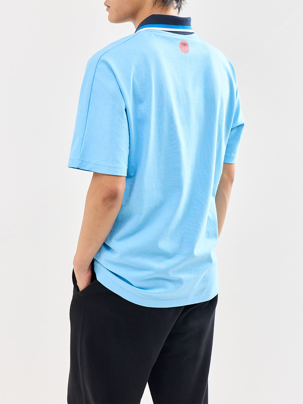 Running Dog Football Shirt Blue