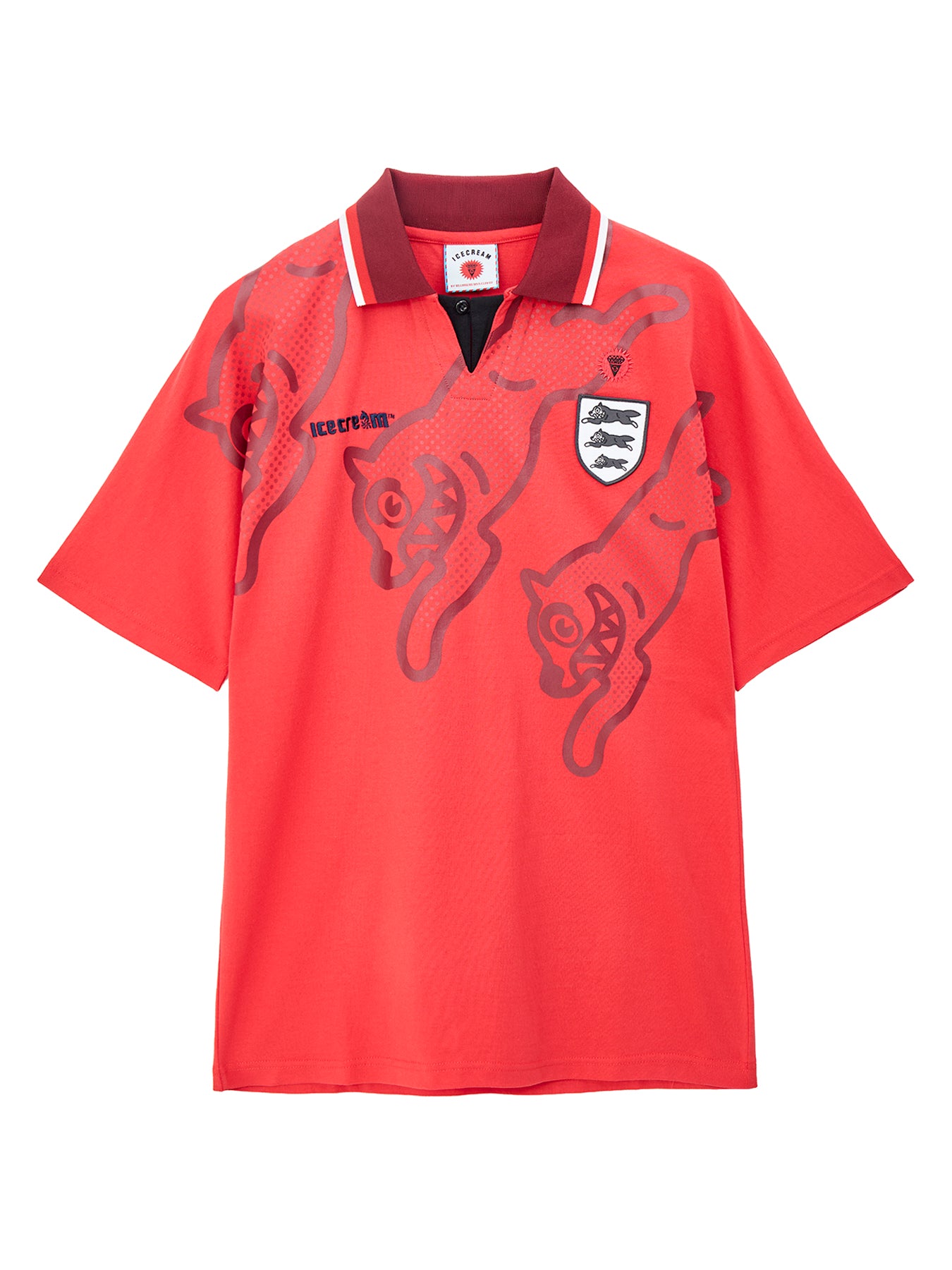 Running Dog Football Shirt Red
